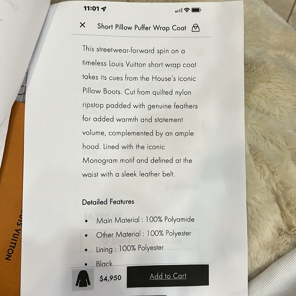 Louis Vuitton coat - Picture 6 of 16